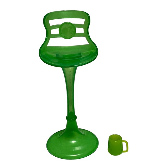 Barbie Lime Green Tall Chair & Green Mug - Picture 1 of 10